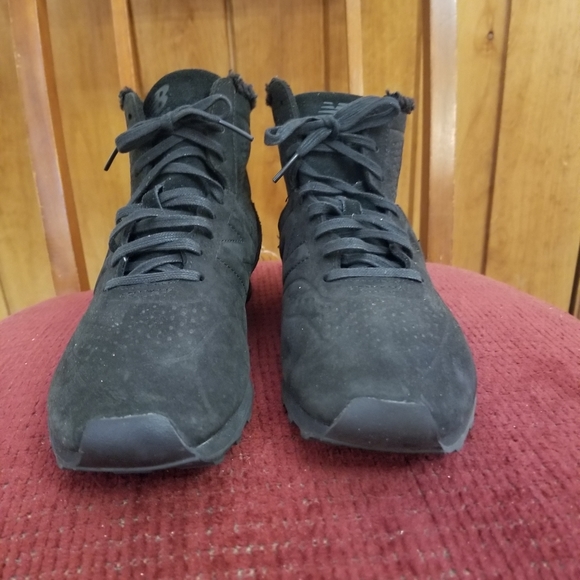 NEW BALANCE REENGINEERED black suede lined high top sneakers - Picture 3 of 7